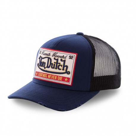 Casquette baseball filet Von Dutch Ginger Bleu