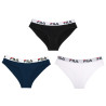Lot de 3 Culottes femme coton FU6043 Noir Navy et Blanc Lot de 3 Culottes femme coton FU6043 Noir Navy et Blanc