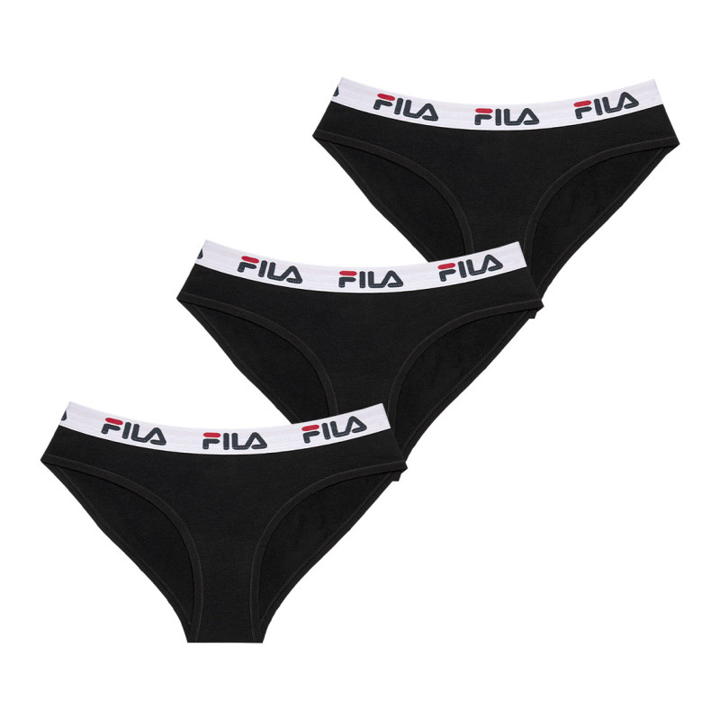 Lot de 3 Culottes femme coton FU6043 Noir