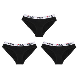 Lot de 3 Culottes femme coton FU6043 Noir