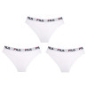 Lot de 3 culottes femme en coton FU6043 couleur Blanche