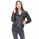 Veste en cuir femme Von Dutch Arizona Noir