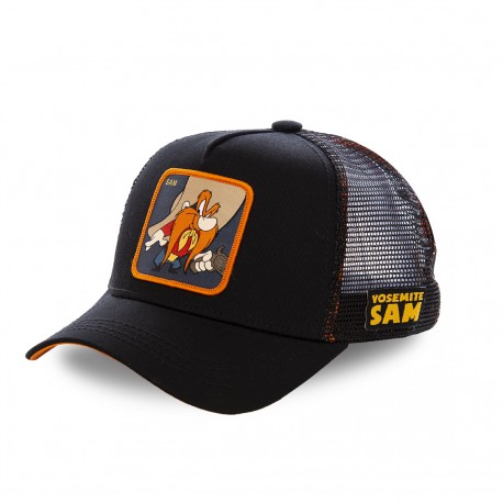 Casquette Capslab trucker Looney Tunes Sam le pirate noir