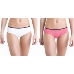 Boxers Femme Blanc et Rose