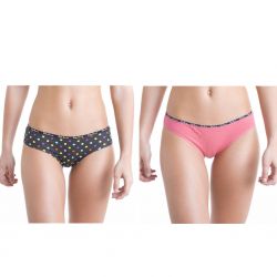 Boxers Femme Pois et Rose