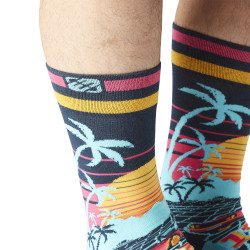 Lot de 4 Paires de Chaussettes de ville homme Fantaisie Tropic