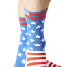 Lot de 4 Paires de Chaussettes de ville homme Fantaisie América