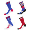 Lot de 4 Paires de Chaussettes de ville homme Fantaisie América