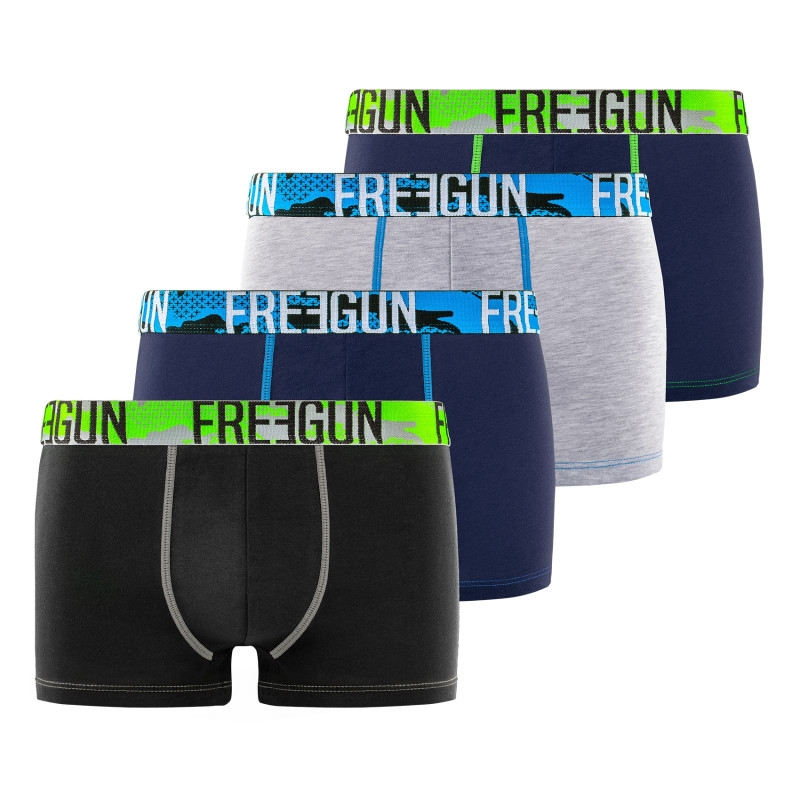 Lot de 4 boxers homme en coton Lot de 4 boxers homme en coton