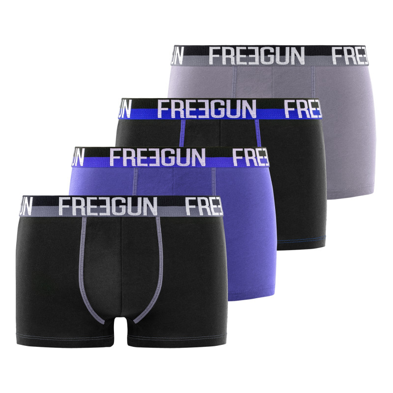 Lot de 4 boxers homme en coton Freegun