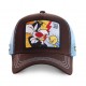 Casquette Capslab Trucker Looney Tunes Titi VS Gros Minet Marron