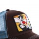 Casquette Capslab Trucker Looney Tunes Titi VS Gros Minet Marron