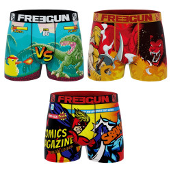 Lot de 3 boxers homme Geek Comics