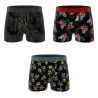 Lot de 3 boxers homme Flowers Garantie 2 ans Lot de 3 boxers homme Flowers Garantie 2 ans
