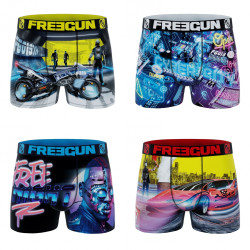Lot de 4 Boxers homme Cyber Punk