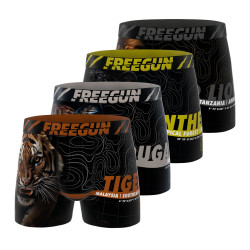 Lot de 4 boxers homme Garantie 2 ans Wild Life