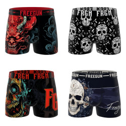 Lot de 4 boxers homme Garantie 2 ans Heavy Rock