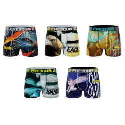 Lot de 5 boxers homme Wild Animals