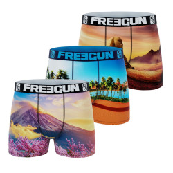 Lot de 3 boxers en polyester recylcé  homme Landscape
