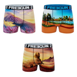 Lot de 3 boxers en polyester recylcé  homme Landscape
