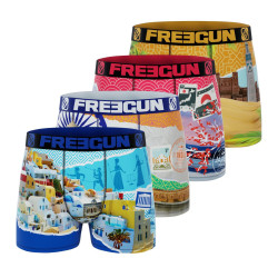 Lot de 4 boxers homme en polyester recyclé Landscape