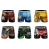 Lot de 6 Boxers homme en polyester recyclé Animal Savage Lot de 6 Boxers homme en polyester recyclé Animal Savage