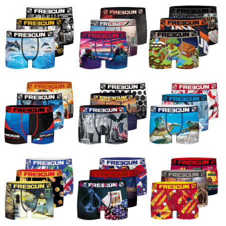 Pack Surprise de 3 Boxers microfibre homme