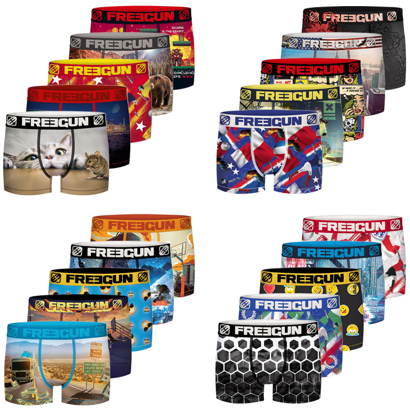 Pack Surprise de 5 Boxers microfibre homme