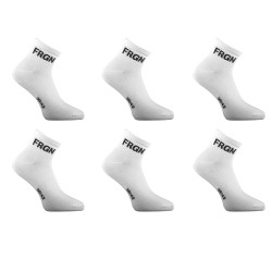 Lot de 6 paires de chaussettes quarter homme Freegun blanc