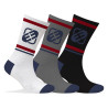 Lot de 3 Paires de Chaussettes Tennis homme colorée