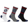 Lot de 3 Paires de Chaussettes Tennis homme colorée