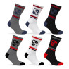 Lot de 6 Paires de Chaussettes Tennis homme assorties