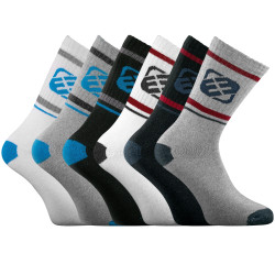 Lot de 6 Paires de Chaussettes Tennis homme assorties
