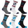 Lot de 6 Paires de Chaussettes Tennis homme assorties