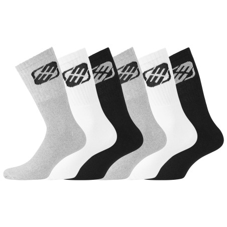 Lot de 6 Paires de Chaussettes Tennis homme assorties