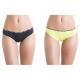 Slips Femme Jaune et Noir