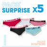 Pack Surprise de 5 culottes femme microfibre