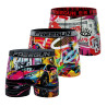 Lot de 3 boxers enfant Garantie 2 ans Pop Art Lot de 3 boxers enfant Garantie 2 ans Pop Art