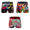 Lot de 3 boxers enfant Garantie 2 ans Pop Art Lot de 3 boxers enfant Garantie 2 ans Pop Art