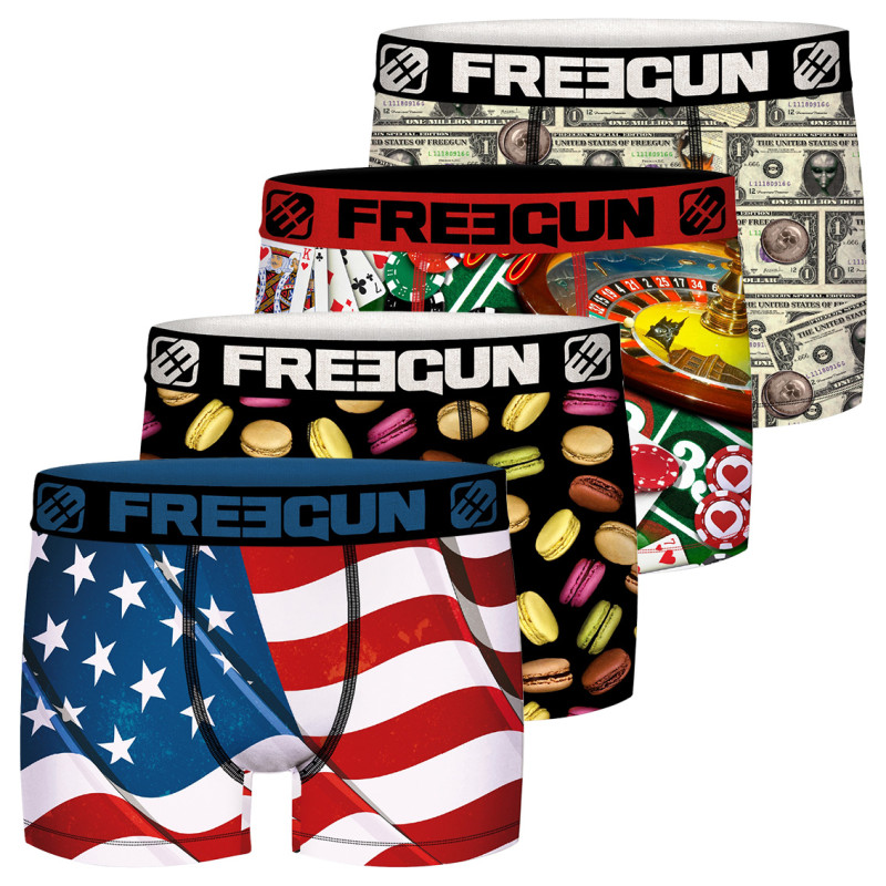 Lot de 4 Boxers garçon Best of Anniversary USA Lot de 4 Boxers garçon Best of Anniversary USA