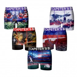 Boxer Capster Garçon Multicolors Lot x 5