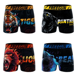 Lot de 4 boxers enfant Wild Animals Garantie 2 ans