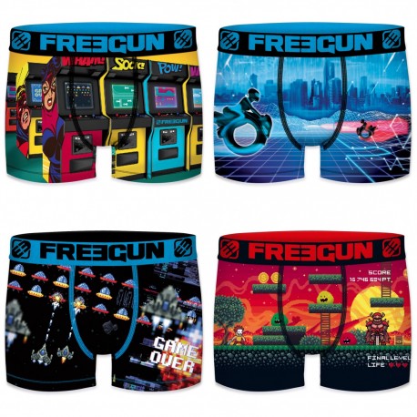 Lot de 4 boxers garçon Retro Gaming