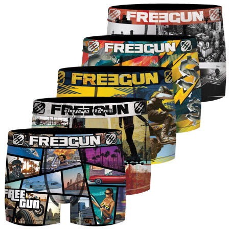 Lot de 5 Boxers garçon Dual Subli Street