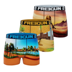 Lot de 3 boxers garçon en polyester recyclé Landscape