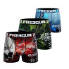 Lot de 3 boxers garçon en polyester recyclé Animail Savage Lot de 3 boxers garçon en polyester recyclé Animail Savage