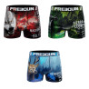 Lot de 3 boxers garçon en polyester recyclé Animail Savage Lot de 3 boxers garçon en polyester recyclé Animail Savage