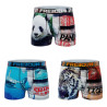 Lot de 3 boxers garçon en polyester recyclé Savage Animals