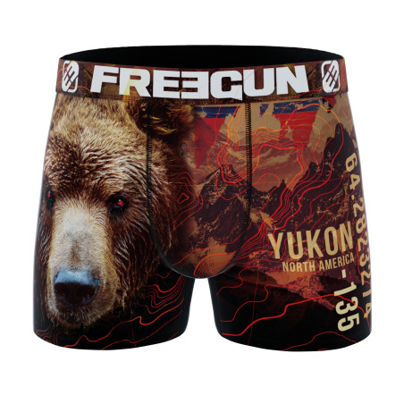 Lot de 4 Boxers garçon en polyester recyclé Animals Savage