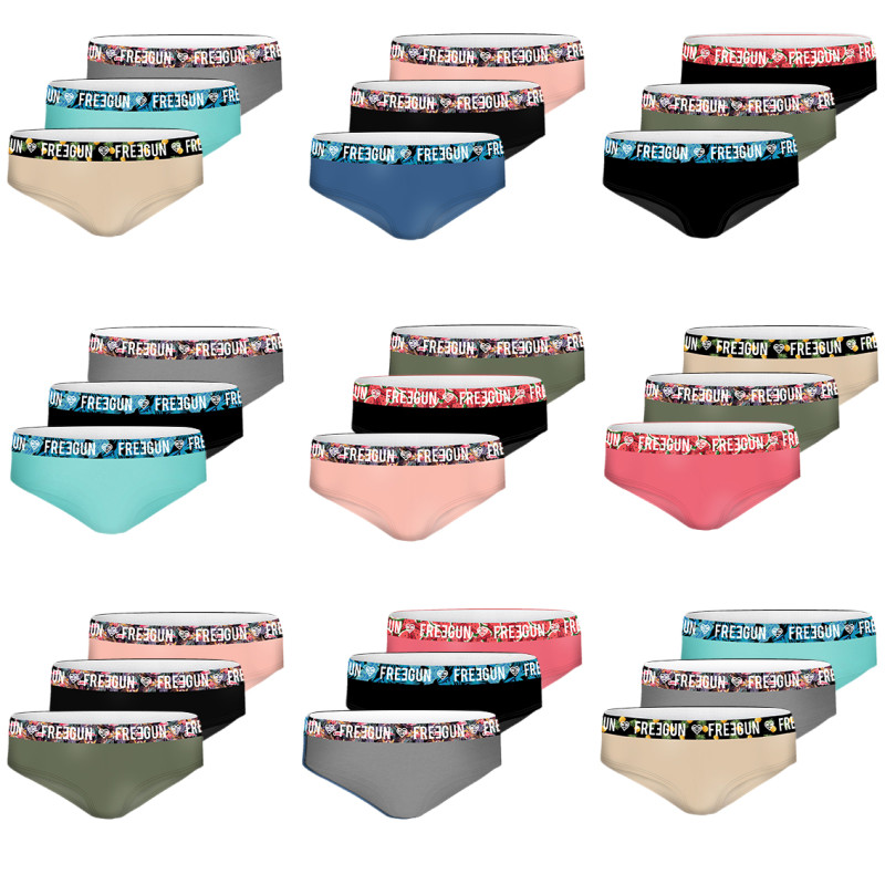 Pack Surprise de 3 culottes fille coton